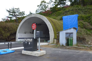 トンネル屋根の緑化